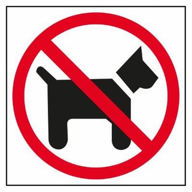 ETIQUETA SEÑALIZACIÓN APLI PROHIBIDO PERROS 114x114MM. (00846) - ETIQ.PROHIBIDO PERROS