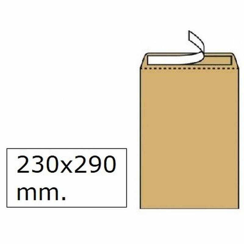 BOLSA SAM 230x290 KRAFT TIRA SILICONA (K-11) - BOL.ADH.KF.230*290 K11