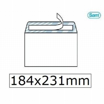 SOBRE SAM BLANCO CUARTILLA 176x231 MM. TIRA SILICONA...