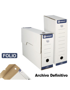 CAJA ARCHIVO DEFINITIVO CENTAURO CARTON FOLIO 36X25 CMS. (86010170) - CAJ.ARCH.DEF.F.35*26 86010170 CENTAURO A100
