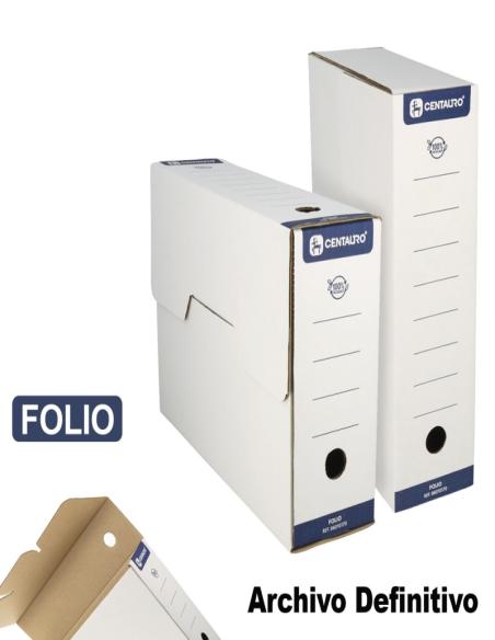 CAJA ARCHIVO DEFINITIVO CENTAURO CARTON FOLIO 36X25 CMS. (86010170) - CAJ.ARCH.DEF.F.35*26 86010170 CENTAURO A100