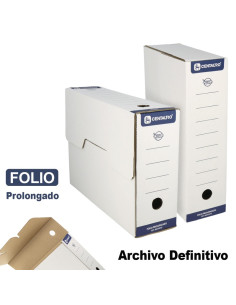 CAJA ARCHIVO DEFINITIVO CENTAURO CARTON FOLIO PROLONGADO 38X27 CMS. (86010170) - CAJ.ARCH.DEF.F.PR.39*28 86010270 CENTAURO A200