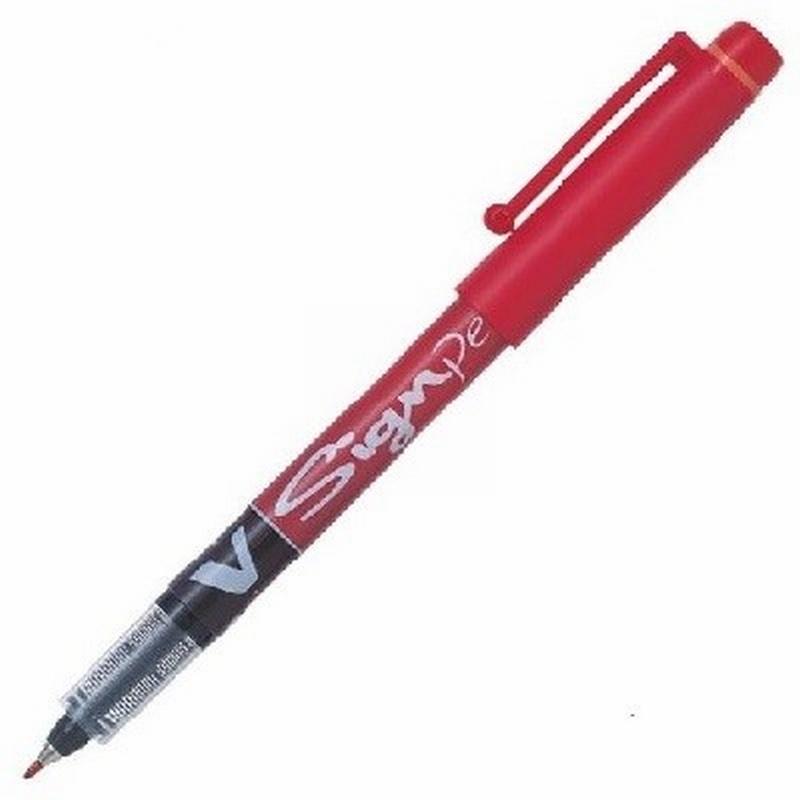 ROTULADOR PILOT SIGN PEN  PUNTA FIBRA TINTA LIQUIDA ROJO (SW-VSP-R) DE PILOT - ROT.PILOT SIGN PEN RJ.