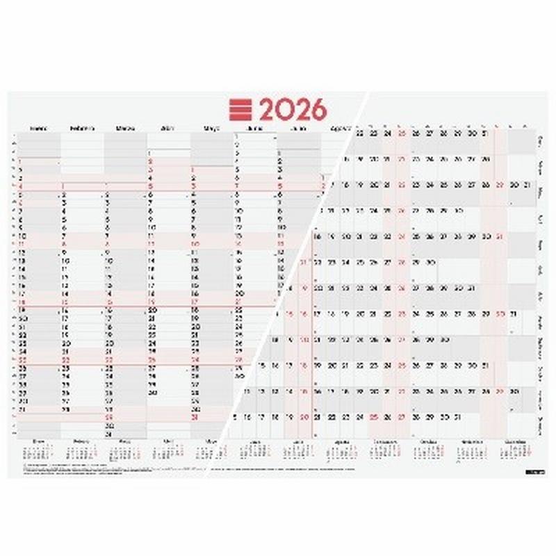 POSTER PLANIFICADOR FINOCAM 2026 MIXTO 680x485 MM (780360026) - PLANNING ANUAL MURAL 68*48.5 REF.78036