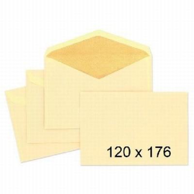 SOBRE SAM CAÑA VERJURADA 120x176 MM. SOLAPA DE PICO...