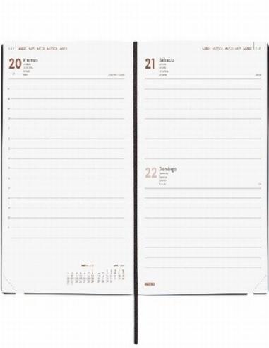 AGENDA ANUAL FINOCAM 2027 ENCUADERNADA DYNAMIC MARA Y10 DIA/PAGINA NEGRO 140X204 MM (621166027) - AGEND.1/4 D/PG MARA 140*204