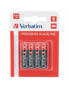 PILA VERBATIM ALCALINA AAA BLISTER 4 UNIDADES (49920) - PILAS ALCALINA LR03 AAA VERBATIM