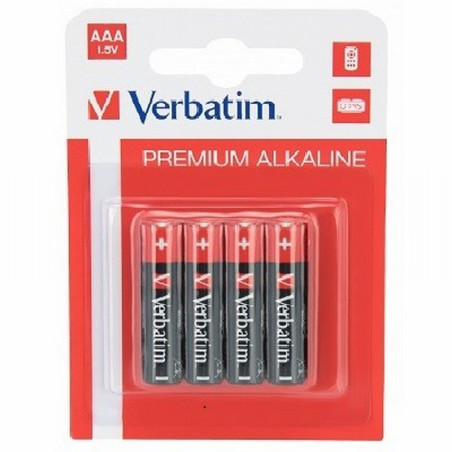PILA VERBATIM ALCALINA AAA BLISTER 4 UNIDADES (49920) - PILAS ALCALINA LR03 AAA VERBATIM