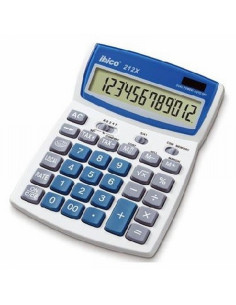 CALCULADORA IBICO 212X SOLAR Y PILAS 12 DIGITOS (IB410086) - CALC.IBICO SOBR.12DIG.212X