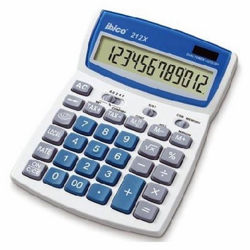 CALCULADORA IBICO 212X SOLAR Y PILAS 12 DIGITOS (IB410086) - CALC.IBICO SOBR.12DIG.212X