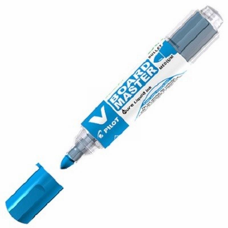 ROTULADOR PILOT V BOARD MASTER PARA PIZARRA BLANCA AZUL TINTA LIQUIDA TRAZO 2,3MM (WBMA-VBM-M-L) - ROT.PIZ.BL.PILOT BOARD MASTER