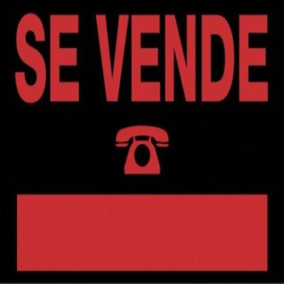 CARTEL PLASTICO ARCHIVO 2000 "SE VENDE" FLUORESCENTE...