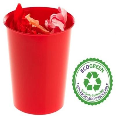 PAPELERA ARCHIVO 2000 ANTIMICROBIANA PLASTICO ROJO 18...