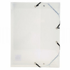 CARPETA DE PROYECTO EXACOMPTA EXABOX LOMO 60MM POLIPROPILENO 250X330 MM. CRISTAL (5982E) - CARP.PROYECTOS 6CM F.C/GOMAS CRISTAL