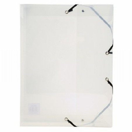 CARPETA DE PROYECTO EXACOMPTA EXABOX LOMO 60MM POLIPROPILENO 250X330 MM. CRISTAL (5982E) - CARP.PROYECTOS 6CM F.C/GOMAS CRISTAL