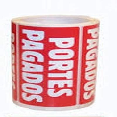ETIQUETAS ADHESIVAS APLI PORTES PAGADOS 100X50 MM. ROLLO...