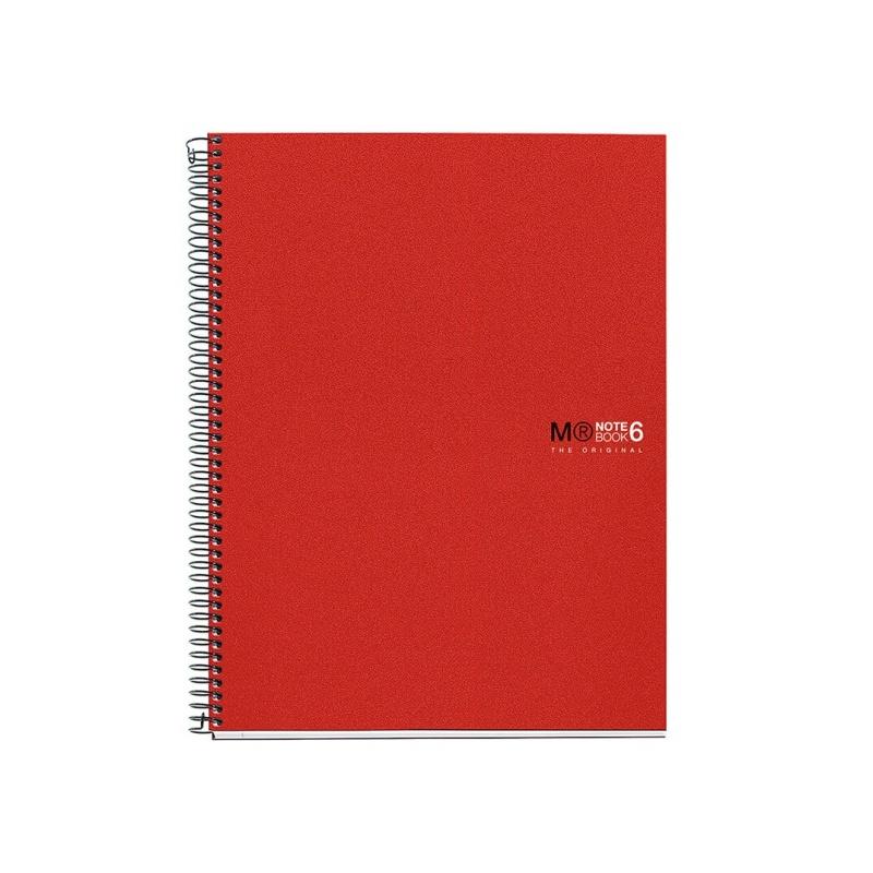 CUADERNO MIQUELRIUS NOTEBOOK 6 DIN A4 CUADRICULA POLIPROPILENO 150 HOJAS (MR2825) - CUAD.NOTE-BOOK A4 6COL.CUAD.PP.M.RIUS