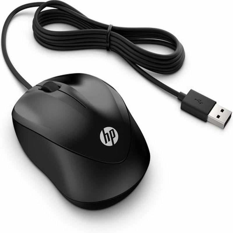 RATON CON CABLE HP 4QM14AA OPTICO SOBREMESA NEGRO (4QM14AA#ABB) - RATON OPTICO C/CABLE HP