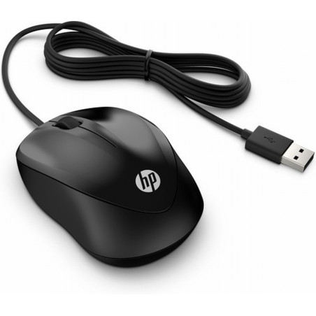 RATON CON CABLE HP 4QM14AA OPTICO SOBREMESA NEGRO (4QM14AA#ABB) - RATON OPTICO C/CABLE HP
