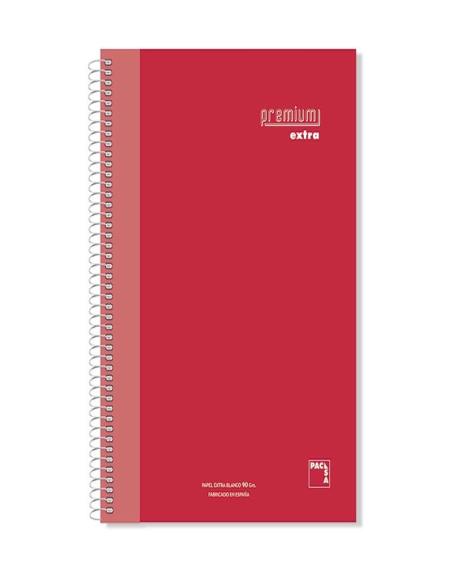 CUADERNO PACSA PREMIUM EXTRA TAPA CARTON EXTRADURO DIN A4 NATURAL 120 HOJAS DE 5 COLORES DE 90 GRS. CUADRICULA 5X5 (16481)