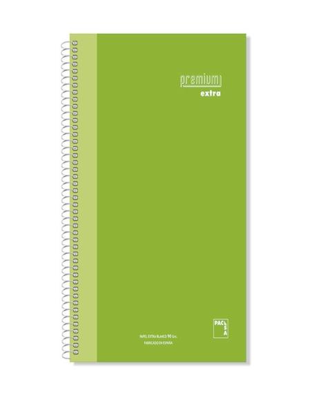 CUADERNO PACSA PREMIUM EXTRA TAPA CARTON EXTRADURO DIN A4 NATURAL 120 HOJAS DE 5 COLORES DE 90 GRS. CUADRICULA 5X5 (16481)