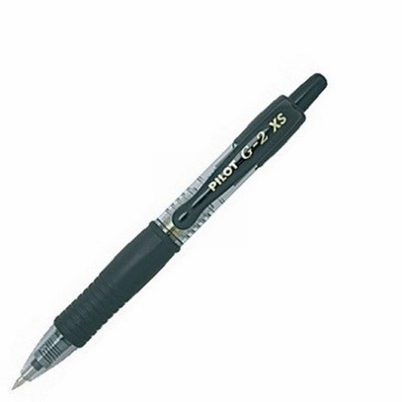 ROTULADOR PILOT G-2 PIXIE TINTA GEL RETRACTIL SUJECION DE CAUCHO NEGRO (BL-G2-7-XS-B) - PILOT G-2 PIXIE NG.