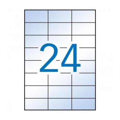 ETIQUETA ADHESIVA APLI INKJET POLIESTER 70X37 MM....