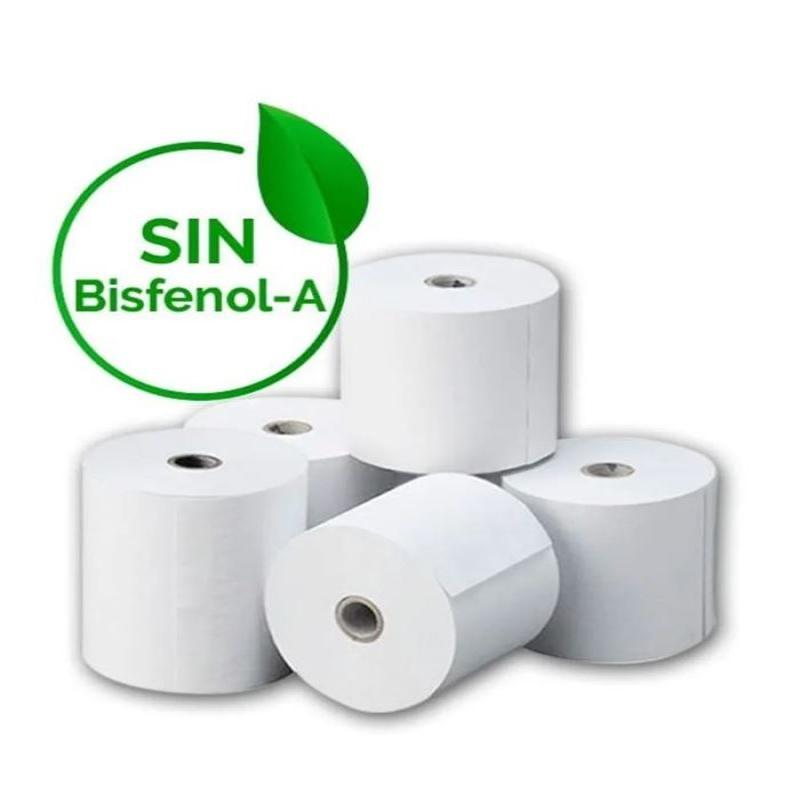 ROLLO TERMICO FABRISA 57 MM ANCHO X 45 MM DIAMETRO X 12 MM DIAMETRO INTERIOR SIN BISFENOL  (18117) - PAP.CALCU.TERMICO 57*45*12