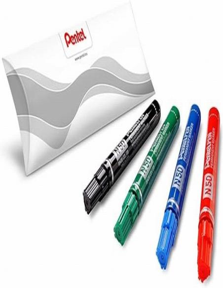 ROTULADOR PENTEL N50 PERMANENTE ALUMINIO PUNTA REDONDA COLOR AZUL (N50-PENTEL-C) - ROT.PENTEL N50 AZ PERMANENT PUNTA REDONDA