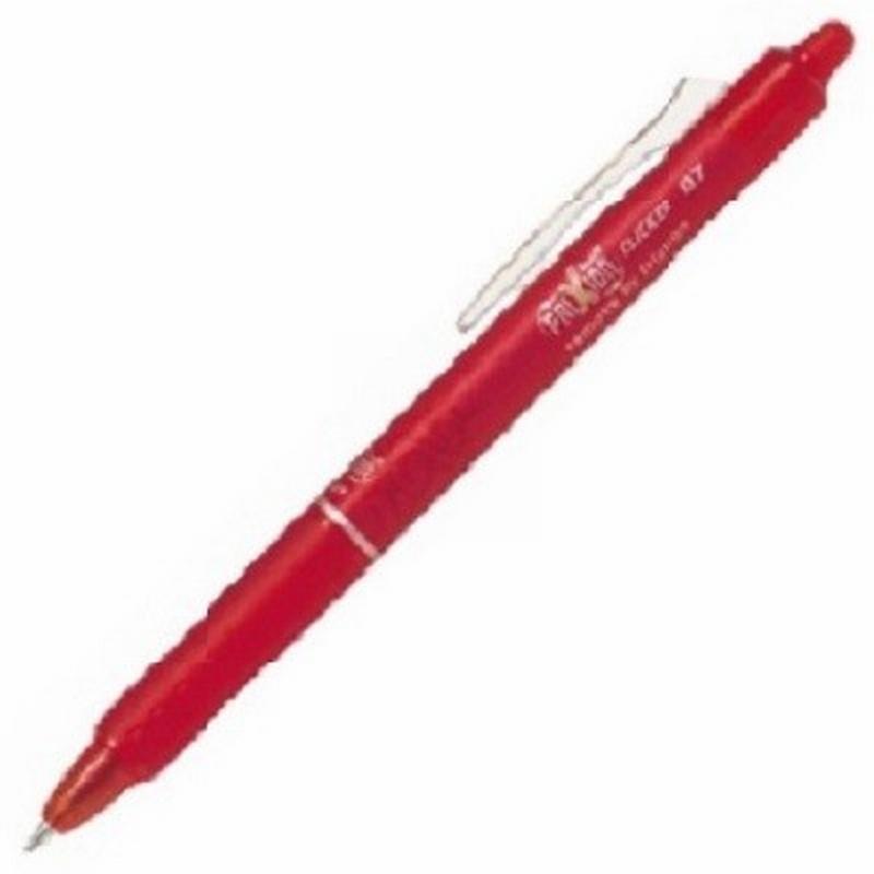 BOLIGRAFO PILOT FRIXION CLICKER BORRABLE 0,7 MM COLOR ROJO (BLS-FR7-R-S3) - BOLI.FRIXION CLICKER PILOT RJ