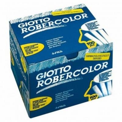 TIZA GIOTTO ROBERCOLOR ANTIPOLVO BLANCA CAJA DE 100...