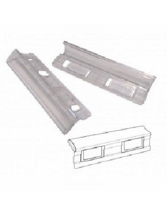 VISOR DE CRISTAL GIO CORTO CRISTAL TRANSPARENTE 8,5X1,5 CM (400108844) - VISOR PLASTICO RIG.GIO