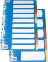 SEPARADORES GRAFOPLAS 5 POSICIONES POLIPROPILENO DIN A4 16 TALADROS (41280000) - SEP.CARP.A4 16ANI.PQ5 PP 4126