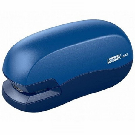 GRAPADORA ELECTRICA RAPID CONTACTLESS 10BX PLASTICO CAPACIDAD DE GRAPADO 10 HOJAS USA GRAPAS 24/6 Y 26/6 COLOR AZUL (5000295)