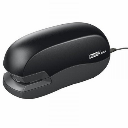 GRAPADORA ELECTRICA RAPID 20EX FIXATIV CAPACIDAD DE GRAPADO 20 HOJAS USA GRAPAS 24/6 Y 26/6 COLOR NEGRO (5000297)