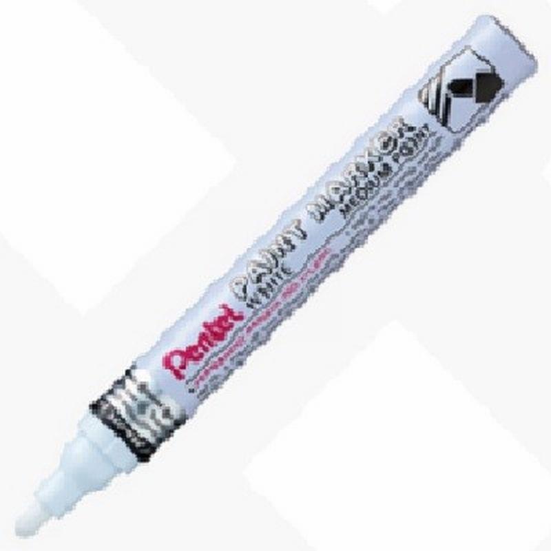 ROTULADOR PENTEL PUNTA FIBRA MMP10 BLANCO PUNTA REDONDA 2,5 MM (MMP10-W) DE PENTEL - ROT.PENTEL MMP10 BL TINTA ACRILICA 2,5MM.