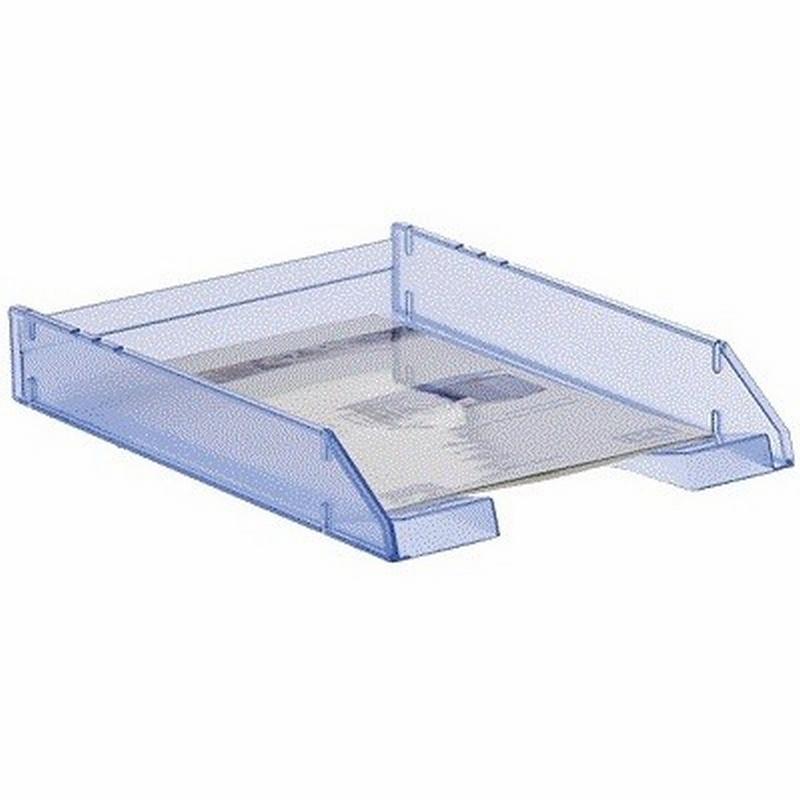 BANDEJA SOBREMESA ARCHIVO 2000 PLASTICO TRASLUCIDA AZUL 340X260X60 MM (715 AZ TL) - BANDEJA 715 AZ.TRANSLUC.ARCHIVO