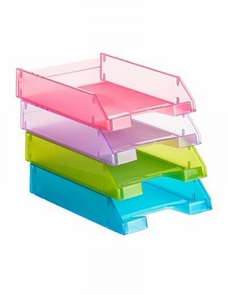 BANDEJA SOBREMESA ARCHIVO 2000 PLASTICO TRASLUCIDA AZUL 340X260X60 MM (715 AZ TL) - BANDEJA 715 AZ.TRANSLUC.ARCHIVO