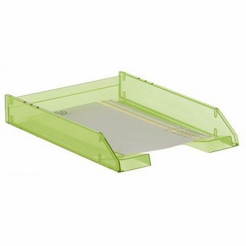 BANDEJA SOBREMESA ARCHIVO 2000 PLASTICO TRASLUCIDA KIWI 340X260X60 MM (715 KW TL) - BANDEJA 715 VE.TRANSLUC.ARCHIVO