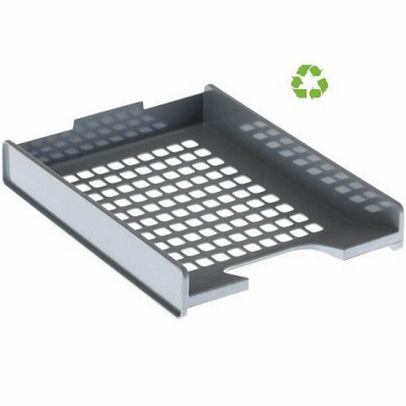 BANDEJA SOBREMESA ARCHIVO 2000 PLASTICO REJILLA 340X255X55 MM GRIS (720 GS) - BANDEJA REJILLA 720 GR ARCHIVO