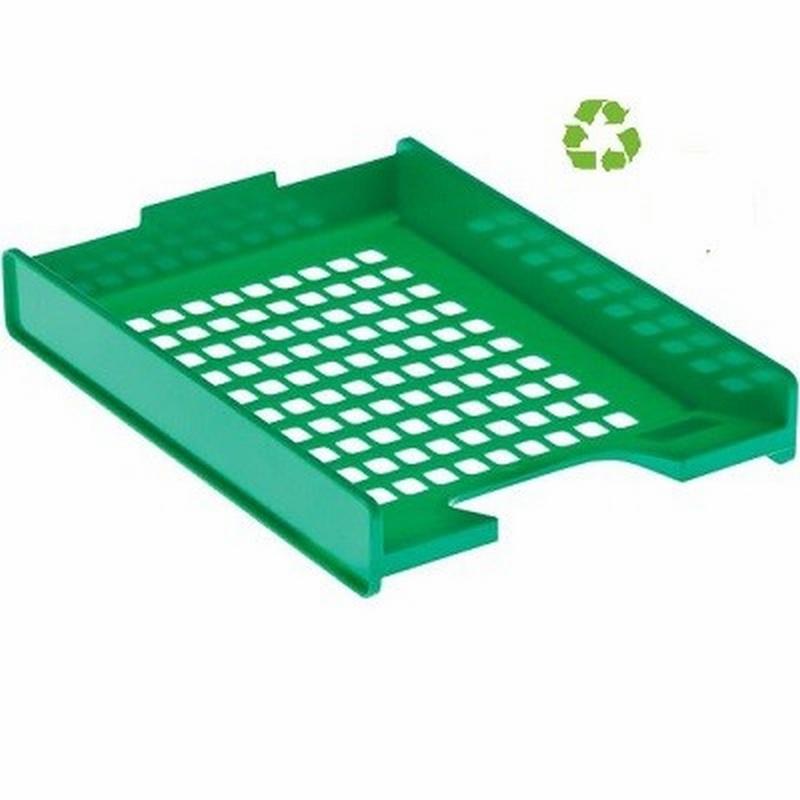 BANDEJA SOBREMESA ARCHIVO 2000 PLASTICO REJILLA 340X255X55 MM VERDE (720 VE) - BANDEJA REJILLA 720 VE ARCHIVO