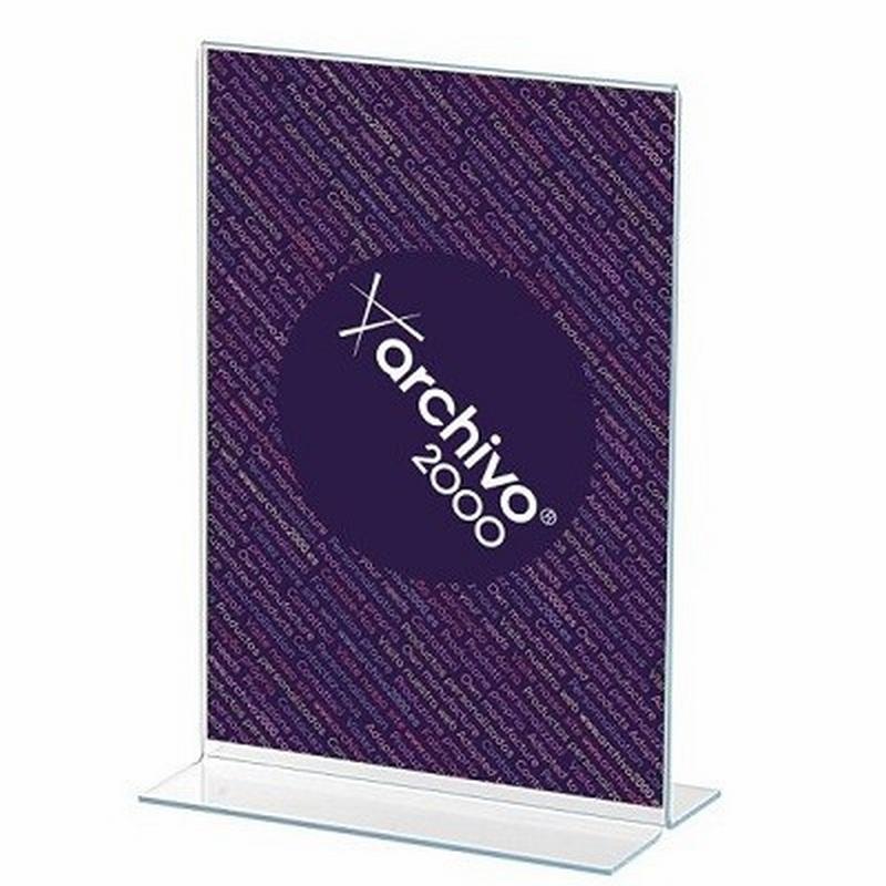 EXPOSITOR SOBREMESA ARCHIVO 2000 EN FORMA DE T A4 VERTICAL 85x210x305 MM (11104 CS TP) - EXPOSITOR MULTIU.EN T A4-47801/11104