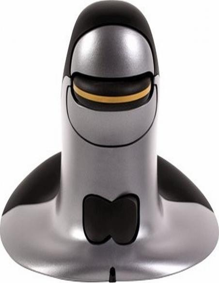 RATON VERTICAL FELLOWES ERGONOMICO INALAMBRICO PENGUIN TAMAÑO M (9894701) - RATON INALAMBRICO PENGUIN M FELLOWES