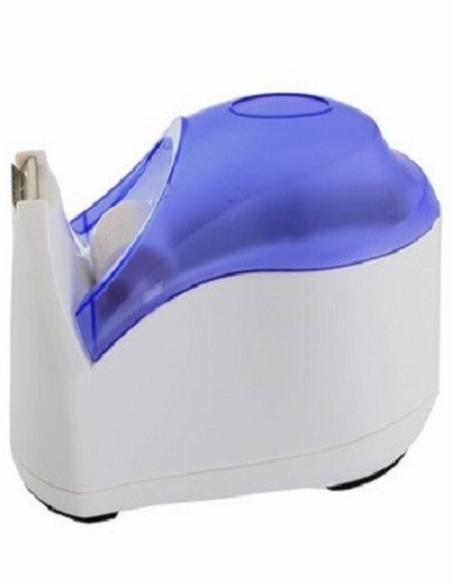 PORTARROLLO EAGLE SOBREMESA PLASTICO PARA CINTA DE 33 METROS COLOR BLANCO/AZUL - PORTARROLLO 33 EAGLE