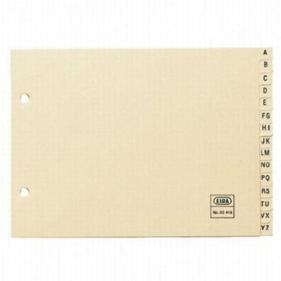 SEPARADOR ELBA ALFABETICO CUARTO APAISADO CARTULINA A-Z...