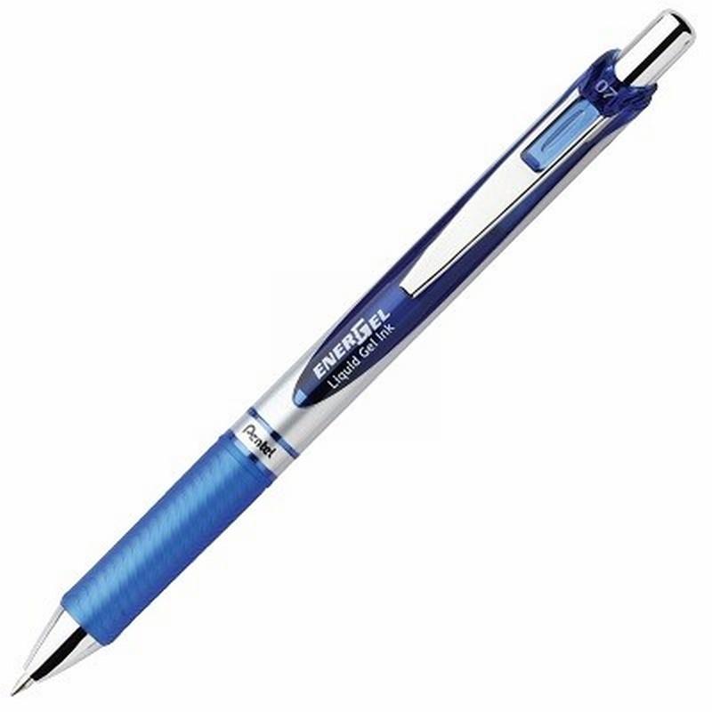 ROTULADOR ROLLER PENTEL ENERGEL DE LUXE RETRACTIL 0,7 MM TINTA GEL AZUL (BL77-Pentel-C) - ROT.PENTEL GEL ENERGEL LUXE AZUL