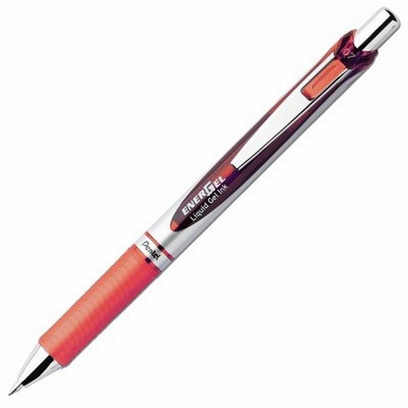 ROTULADOR ROLLER PENTEL ENERGEL DE LUXE RETRACTIL 0,7 MM TINTA GEL NARANJA (BL77-Pentel-F) - ROT.PENTEL GEL ENERGEL LUXE NARANJA