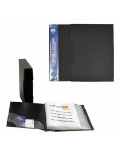 CARPETA OFFICE BOX DELUXE DIN A4 80 FUNDAS CON CAJETIN NEGRO (8068) - CARP.80 FUNDAS A4 C/CJ OFFICE BOX 8068 2
