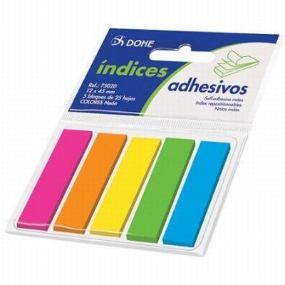 PUNTOS DE PAGINA DOHE PLASTICO BLISTER 5 COLORES 50...