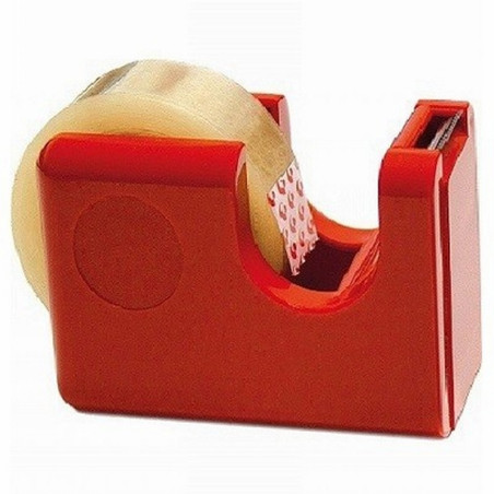PORTARROLLOS FIXO DISPENSADOR CINTA ADHESIVA CARAMEL+JUNIOR 33MX19MM (87700200) - C.ADH.C/PORTARR.FIXO KORES JUNIOR